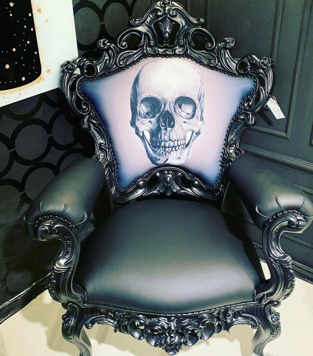 Sillón calavera en acabo mate