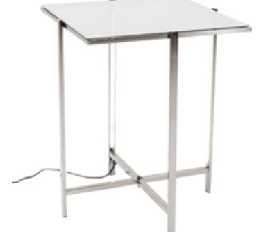 MESA AUXILIAR CON LED (luz cálida)